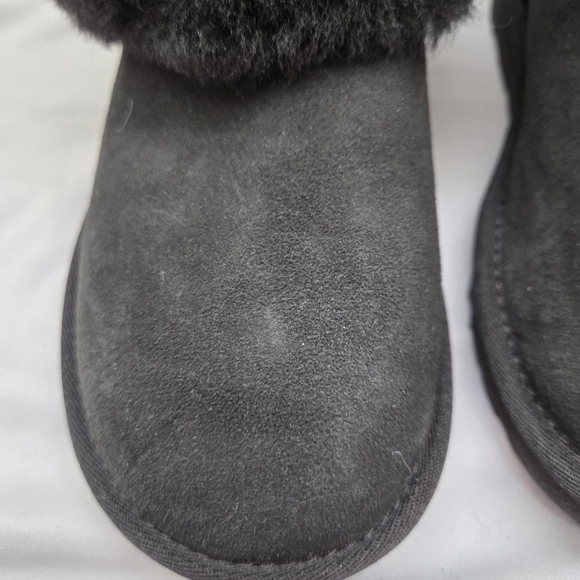 UGG Black Shearling Ankle Boots - Picture 11 of 11